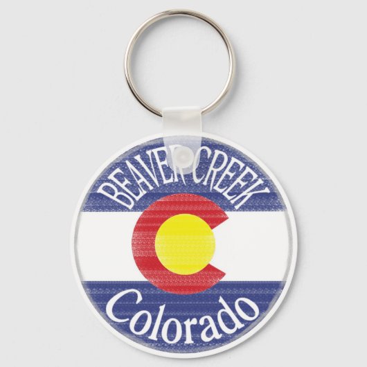 Beaver Creek Colorado cirkel sleutelhanger (Voorkant)