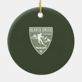 Beaver Creek Colorado Keramisch Ornament (Achterkant)