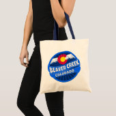 Beaver Creek Colorado mountain burst tote bag (Voorkant (product))