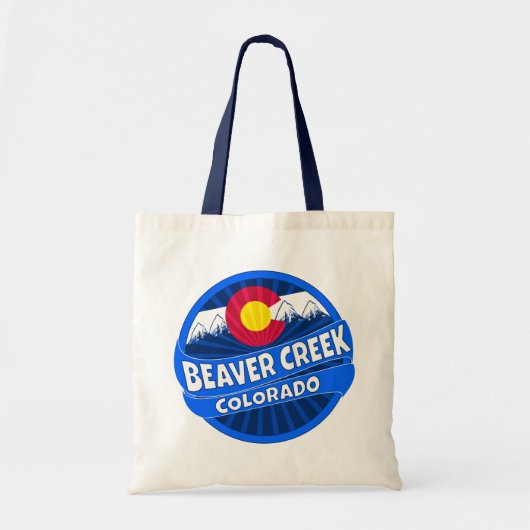 Beaver Creek Colorado mountain burst tote bag (Voorkant)