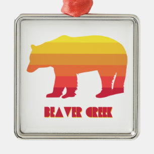 Beaver Creek Colorado Regenboog Beer Metalen Ornament