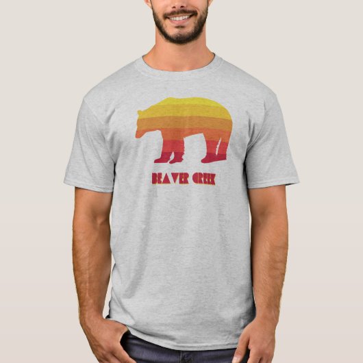 Beaver Creek Colorado Regenboog Beer T-shirt (Voorkant)