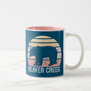 Beaver Creek Colorado Retro Beer Tweekleurige Koffiemok