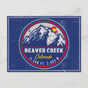 Beaver Creek Colorado Retro Sunset Souvenirs Briefkaart