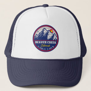 Beaver Creek Colorado Retro Sunset Souvenirs Trucker Pet
