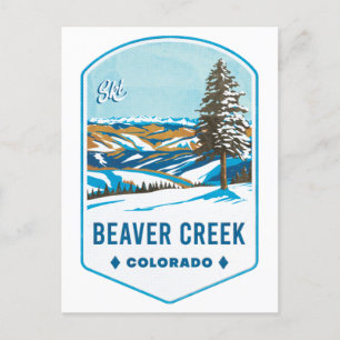 Beaver Creek Colorado Ski Badge Briefkaart