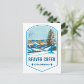 Beaver Creek Colorado Ski Badge Briefkaart (Staand voorkant)