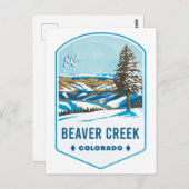 Beaver Creek Colorado Ski Badge Briefkaart (Voorkant / Achterkant)