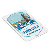 Beaver Creek Colorado Ski Badge Magneet (Rechterzijde)