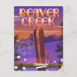 Beaver creek Colorado ski poster Briefkaart