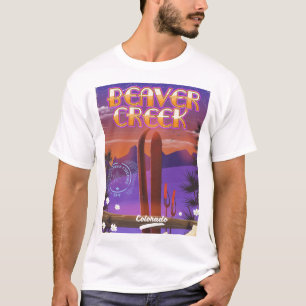 Beaver creek Colorado ski poster T-shirt