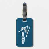 Beaver Creek Colorado Skier Bagagelabel (Achterkant verticaal)