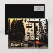 Beaver Creek Colorado skilift briefkaart (Voorkant / Achterkant)