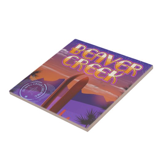 Beaver creek Colorado skiposter Tegeltje (Zijkant)