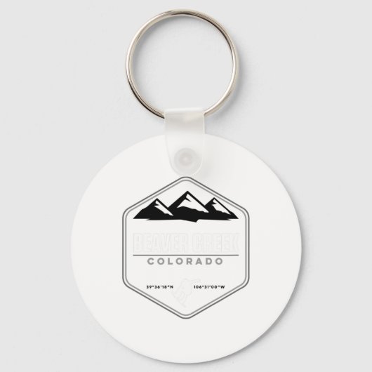 Beaver Creek Colorado Snowboard Sleutelhanger (Voorkant)