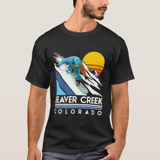 Beaver Creek Colorado Snowboard T-shirt (Voorkant)