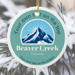 Beaver Creek Colorado Verenigde Staten Skigebied K Keramisch Ornament