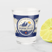 Beaver Creek Colorado Vlag Berg Ski Souvenir Shot Glas (Voorkant)