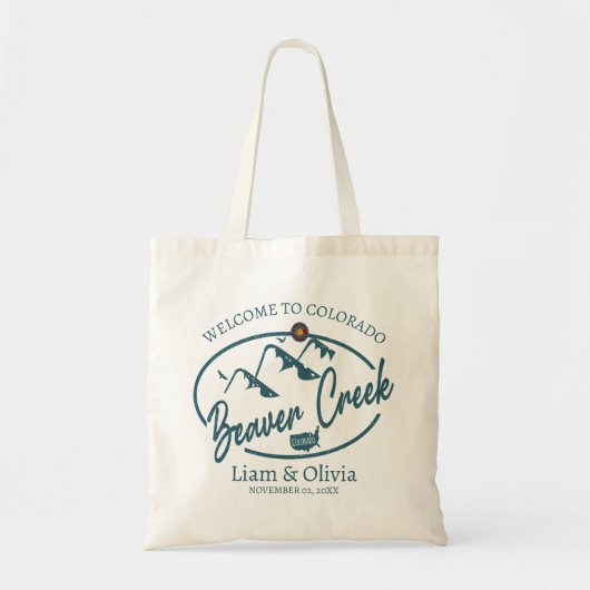 Beaver Creek Colorado Wedding Welcome Canvas tas (Voorkant)