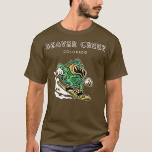 Beaver Creek New Colorado Funny Snowboarding Beer T-shirt