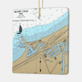 Beaver Creek Ohio Nautical Chart Keramisch Ornament (Links)