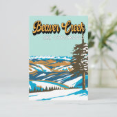 Beaver Creek Ski Area Winter Colorado  Bedankkaart (Staand voorkant)