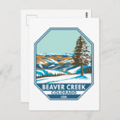 Beaver Creek Ski Area Winter Colorado Briefkaart (Voorkant / Achterkant)