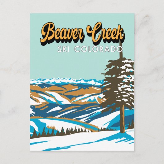 Beaver Creek Ski Area Winter Colorado  Briefkaart (Voorkant)