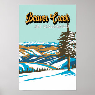 Beaver Creek Ski Area Winter Colorado Poster