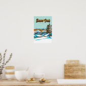 Beaver Creek Ski Area Winter Colorado Vintage Poster (Keuken)