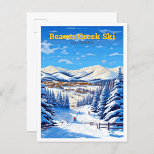 Beaver Creek Ski Colorado Travel Briefkaart