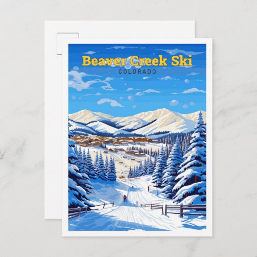 Beaver Creek Ski Colorado Travel Briefkaart (Voorkant / Achterkant)