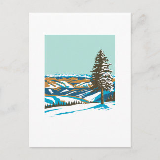 Beaver Creek Ski Resort bij Avon Colorado WPA Pos Briefkaart