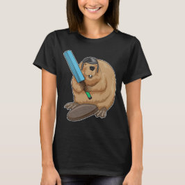 Beaver Cricket Cricket bat T-shirt