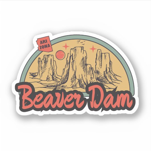 Beaver Dam, Arizona  Sticker (Voorkant)