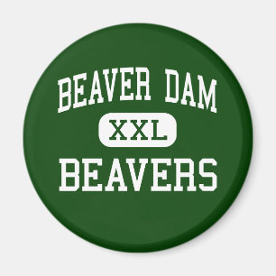 Beaver Dam - Beavers - High-Beaver Dam Wisconsin Magneet