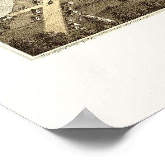 Beaver Dam, WI Panoramic Map - 1867 Poster (Hoek)