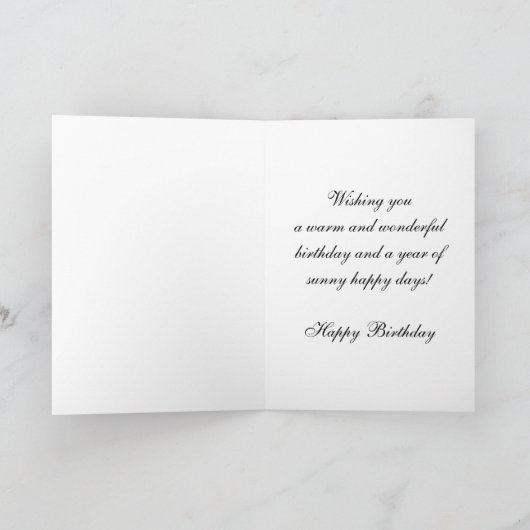 Beaver Design Birthday Kaart (Binnen)