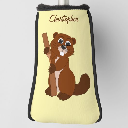Beaver Design Golfheadcover (Draai 90)