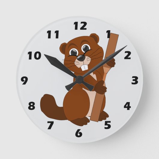 Beaver Design Ronde Klok (Voorkant)