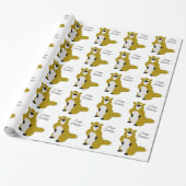 Beaver Design Verjaardagscadeau Cadeaupapier (Uitgerold)