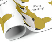 Beaver Design Verjaardagscadeau Cadeaupapier (Rol Hoek)