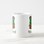 Beaver Doodle Face Personalized Coffee Mok (Center)