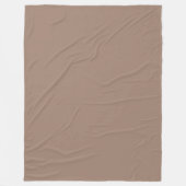 Beaver (effen kleur)  fleece deken (Voorkant)