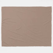 Beaver (effen kleur)  fleece deken (Voorkant (Horizontaal))
