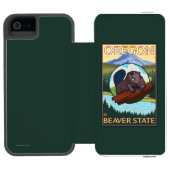 Beaver- en montageketensreis incipio iPhone portemonnee hoesje (Agenda Open)