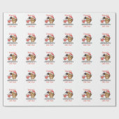 Beaver Er is Snowmaatje zoals Snowman Pun Cadeaupapier (Vlak)