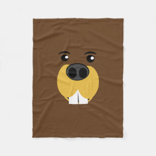 Beaver Face Fleece Deken