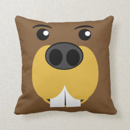 Beaver Face Kussen