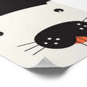 Beaver Face-Poster - 11 x 8,5 inch Poster (Hoek)